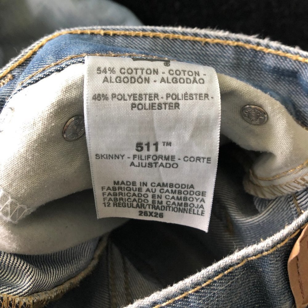 LEVI'S Skinny Ankle Jeans Size 12 - Picture 4 of 4